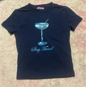 Edikted Baby Tee Blue thumbnail 1