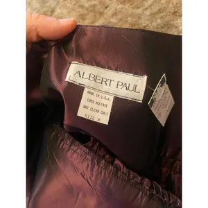Vintage Albert Paul Iridescent Purple Taffeta Midi Skirt NWT Deadstock Whimsy thumbnail 5