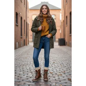 LL Bean‎ Tek 2.5 Leather Duck Boots Brown Waterproof Lace Up Women SiE 7.5 thumbnail 9