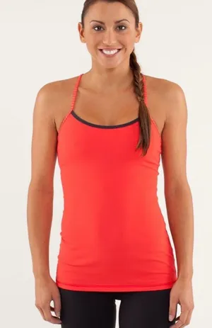 Lululemon Power Y Tank Coral Strappy Racerback Top Yoga Pilates Gym Loungewear thumbnail 1