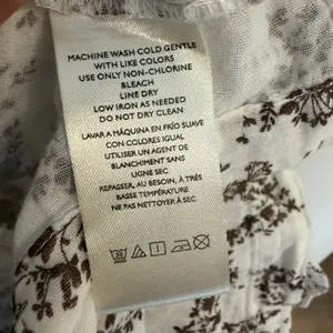 Free People Belezza Printed Babydoll Mini Dress Cream Scoop Neck Size Large thumbnail 5