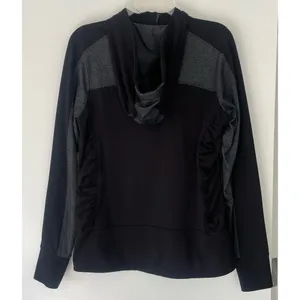 Xersion Black & Grey Colorblock Athletic Zip Up  thumbnail 8