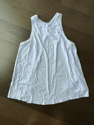 grey tie back tank thumbnail 1