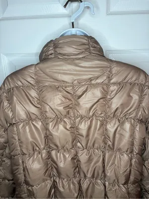 BCBGeneration Zip Quilted Short Puffer Jacket Toffee Brown M NWT thumbnail 6