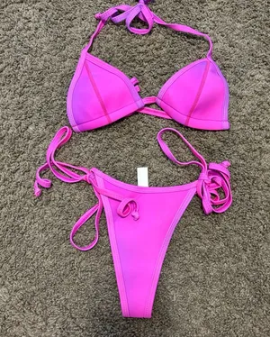 Hoaka Pink & Purple Ombre Bikini Set thumbnail 1