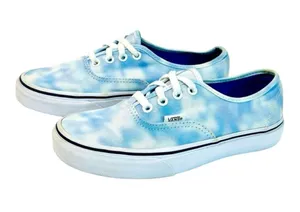 Vans Authenitc Tie Dye Blue and White size 6.5 thumbnail 1