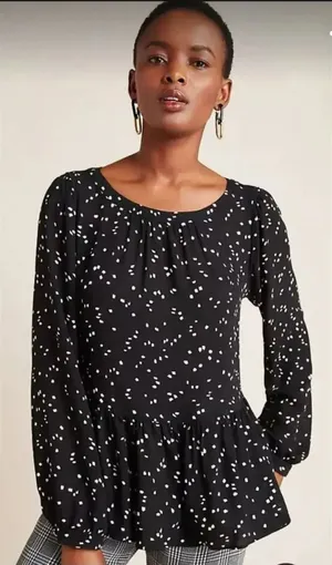 Anthropologie Maeve Cheyenne‎ Peplum Blouse thumbnail 1