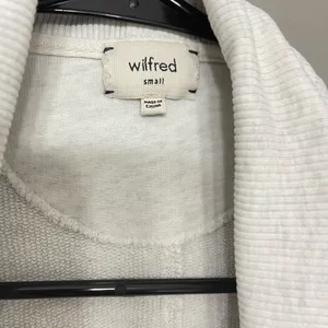 ARITZIA WILFRED Diderot Cardigan in Cream/Grey Size Small‎ thumbnail 5