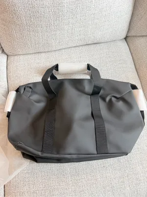 NWT Rains Hilo Weekend Overnight Bag size small waterproof black thumbnail 9