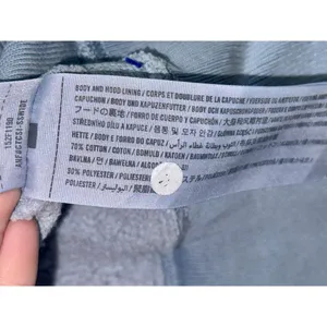Abercrombie & Fitch Soft AF Max Essential Blue Full Zip Hoodie Sweatshirt Size L thumbnail 5