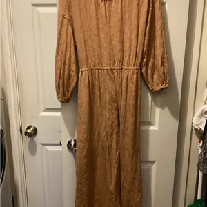 Free People Beach Tan Long Sleeve Dress thumbnail 3