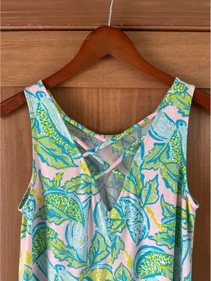 Lilly Pulitzer Kristen Swing Tank Top in Urchin Pink Vitamin Sea Women’s Small thumbnail 12