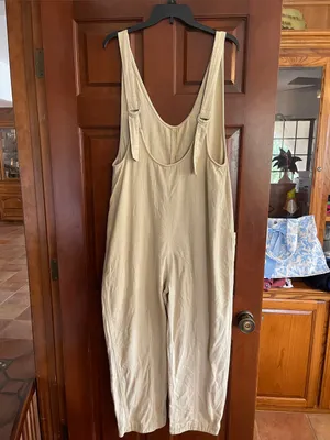 EE•••Some mineral washed scoop neck two pocket jumpsuit size medium thumbnail 3