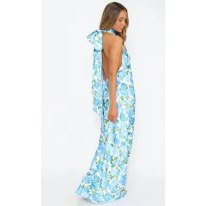 Show Me Your MuMu Lisa Maxi Dress Cottage Floral Blue Size Small thumbnail 2
