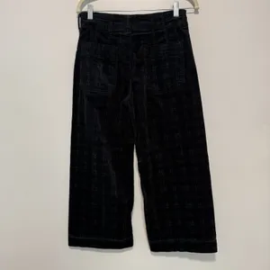 Maeve Anthropologie The Colette Cropped Wide-Leg Pants: Plaid Corduroy Edition thumbnail 4