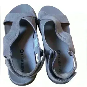 Merrell Around Town Sunvue Leather Strap Sandals in Stone Size 7‎ Comfort Shoes thumbnail 6