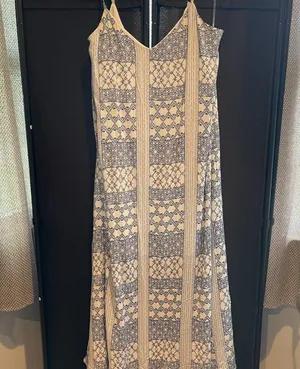 Emily Wonder Blue and White Maxi Sundress - Size L - NWT thumbnail 8