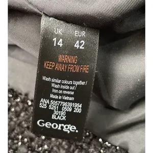 Black Silver Sparkle Tweed Jacket Women Size US 10 12 Formal Coat Event Evening thumbnail 8