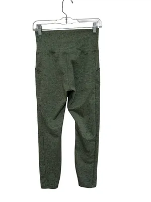 REI Co-Op Women’s High Rise Pocket Ankle Leggings in Textured Green - Size M thumbnail 2