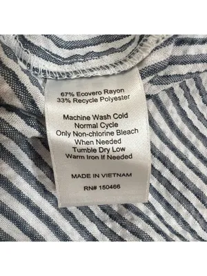 Market Spruce Coastal Nautical Striped Maxi Sun Dress Blue White Size 2X NWT thumbnail 11