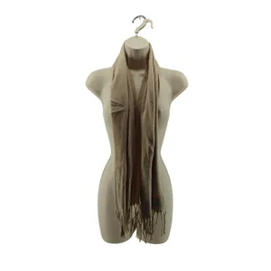 V Fraas Cashmink Fringe Scarf Tan Tassle thumbnail 3