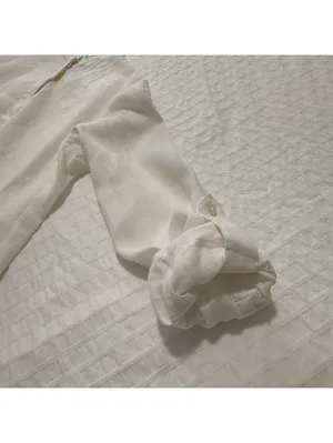 Lauren Ralph Lauren Linen Striped Henley Tunic Blouse White Nautical Sz M Medium thumbnail 11
