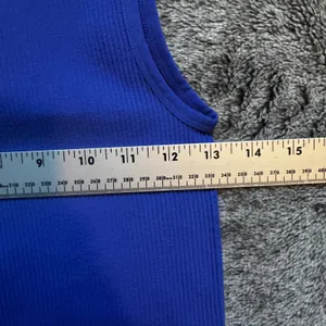 NWT Love Tree Seamless Tank Women's Medium Blue thumbnail 4