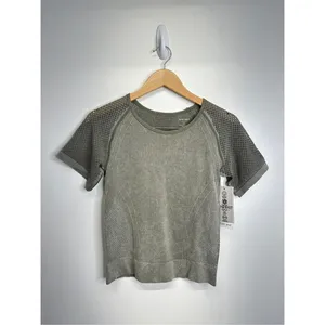 Nine West Active Wear‎ Womens Short Sleeve Top Green Breathable Size S/M NWT thumbnail 2