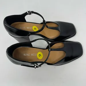 Nine West J Rett Mary Jane T Strap Block Heel Black Size 9 thumbnail 8