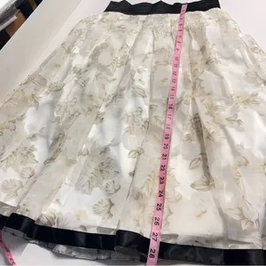 Imperfect NWT Ryu skirt mesh overlay‎ pleated cocktail skirt small medium? thumbnail 7