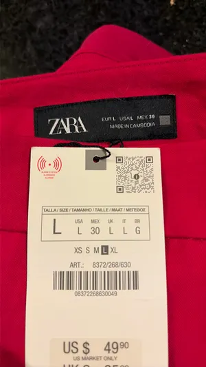 Wrinkle look straight pants  thumbnail 3