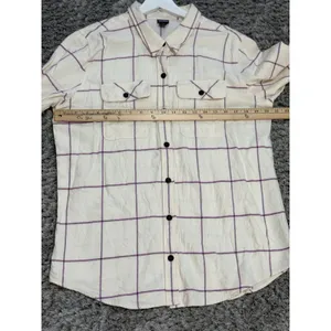 Patagonia Button Down Shirt Women's Flannel Plaid Long Sleeve Casual Size L thumbnail 14