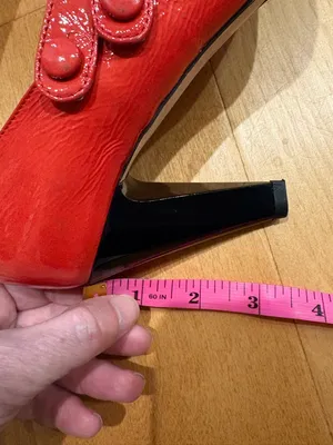 Navyboot Italy patent leather heel Mary Jane shoes red 38 7 thumbnail 7