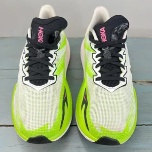 Hoka Mach X 3 Womens Running Shoes Lime Green White Pink 1168721 WNL US 8B thumbnail 6