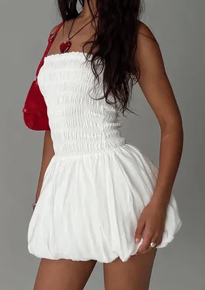 Princess Polly White Bubble Dress  thumbnail 1