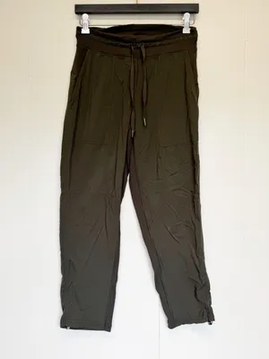 LULULEMON Dance Studio Mid-Rise Cropped Pant Dark Olive Green 4 thumbnail 3