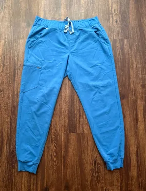 FIGS Women’s Capri Blue Zamora Jogger Scrub Pants Hospital Nursecore - Size L thumbnail 1