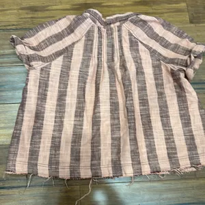 We The Free Woven Away At Sea woven stripe top thumbnail 2
