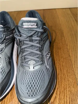 Size US 11 Women’s Saucony Echelon EVERUN 7 Running Sneakers Gray Slate Pink thumbnail 11