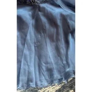 Sherri Hill 2 Piece Chiffon Skirt/Embellished Top Blue Size 6 Style 51296 Formal thumbnail 11