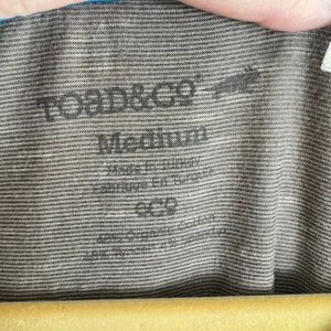 Toad&Co Womens Brown Blue Windmere II Tencel Organic Cotton T-Shirt Dress Medium thumbnail 5