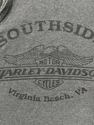 Harley Davidson Grey Tank Top Shirt thumbnail 5
