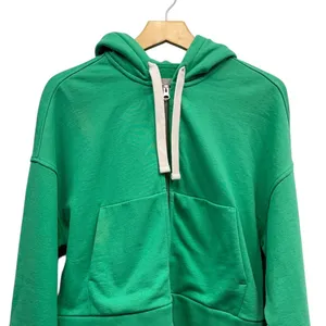 Everlane The Track Organic Cotton Hoodie in Bright Jade size XS NWT thumbnail 4