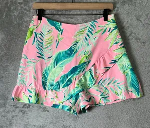 Lilly Pulitzer Faye Skort Chimpoiserie Coral Reef Tint Golf Tennis Size 6 New thumbnail 1