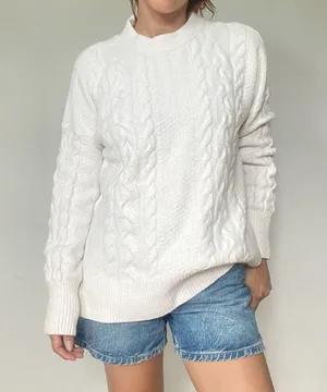 Abercrombie and fitch cable knit sweater thumbnail 1