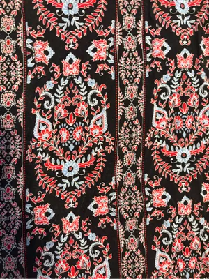 J.Jill Red and Black Skirt with Red Accent Trim thumbnail 2