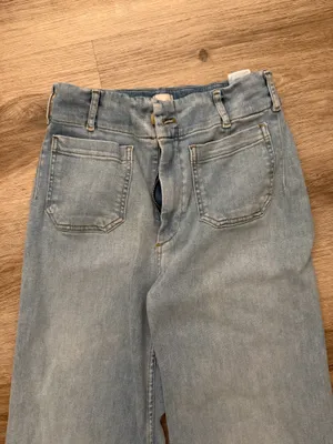 Anthropologie blue Maeve Colette cropped wide leg jeans thumbnail 7