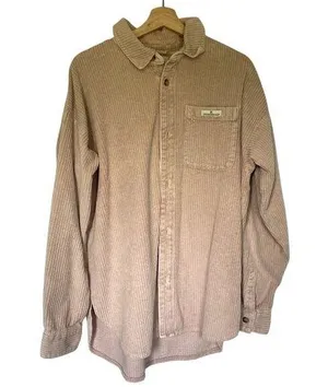 Urban Outfitters BDG pink corduroy jacket women's size XL pockets button down thumbnail 1