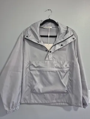Madhappy unisex Oversized Nylon Anorak rain jacket grey Jacket Xsmall xs NWT thumbnail 2