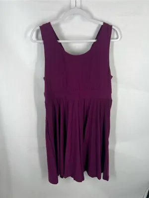 NWT Soma Draped Waist Henna Plum Soft Dress XL thumbnail 9